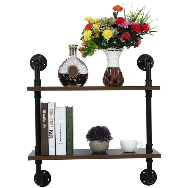 Details about 2 Piece Pipe Wall Mount Shelf Rack Wood Floating Shelf Home Decor Living Room Details about 2 Piece Pipe Wall Mount Shelf Rack Wood Floating Shelf Home Decor Living Room